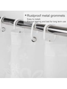 AooHome Damascus pattern, translucent plastic, waterproof and mildew-proof 7272inch