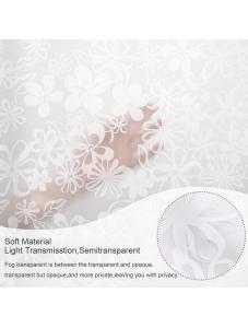 AooHome Damascus pattern, translucent plastic, waterproof and mildew-proof 7272inch