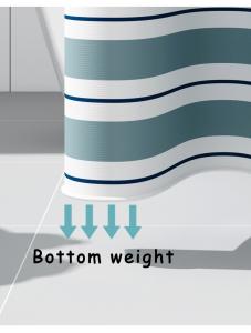 AooHome Waterproof Fabric, Thickened, Mildew-Resistant, Complete Bathroom Ensemble, No-Drill, 72x72inch