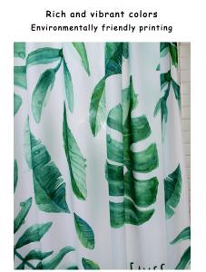 AooHome Fresh and simple, shower curtain, waterproof fabric, bathroom set, no drilling required, 72x72inch