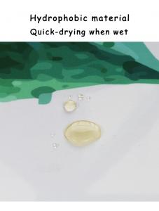 AooHome Fresh and simple, shower curtain, waterproof fabric, bathroom set, no drilling required, 72x72inch