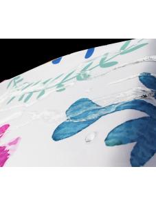 AooHome No-drill, cartoon shower curtain, waterproof fabric set, bathroom, shower partition, hanging curtain,72x72inch