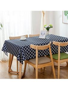 AooHome 60 x 102 Inch Oblong Polyester Tablecloth, Water Repellent Spill-Proof Table Cover Geometric Clouds Pattern for 