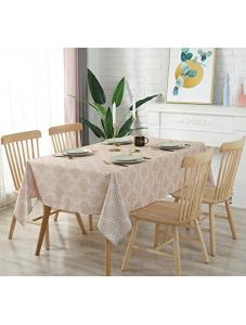 AooHome 60 x 120 Inch Oblong Polyester Large Size Tablecloth, Water Repellent Spill-Proof Table Cover Geometric Pattern 
