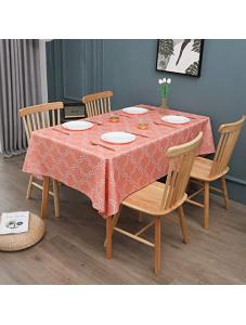 AooHome Quatrefoil Design Rectangular Tablecloth, Fabric Spill-Proof Water Repellent Large Size Table Cover for Holiday 