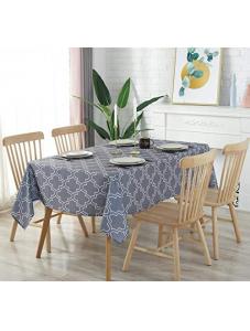 AooHome Geometric Decorative Rectangular Tablecloth, Fabric Spill-Proof Water Repellent Large Size Table Cover for Holid