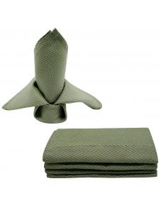 AooHome Dark Green Cloth Napkins 17x17 inch Washable Polyester Dinner Napkins