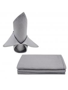 AooHome Grey Cloth Napkins 17x17 inch Washable Polyester Dinner Napkins