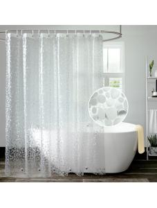 AooHome 8G Eva Cobblestone Patten Shower Curtain Liner, Waterproof, 72 x 72 inches