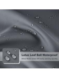 AooHome Fabric Shower Curtain, Cloth Ombre Grey Shower Curtain Sets, Washable Fabric Gray and White Shower Curtain