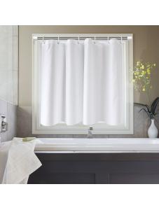 AooHome Solid Fabric Window Curtain for Bathroom Window