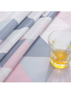 AooHome Square Vinyl Wipe Clean Tablecloth, Geometric Deer Pattern Table Cover for Kitchen and Dining Room, Spill-Proof,