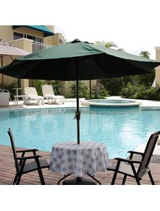 AooHome Buffalo Plaid Tablecloth, Fabric Water Resistant Spill-Proof Table Cover with Zipper and Umbrella Hole for Famil