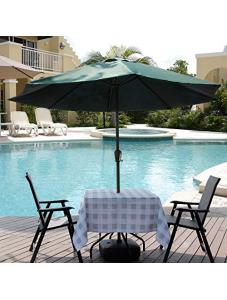 AooHome Buffalo Plaid Square Tablecloth, Fabric Water Resistant Spill-Proof Table Cover with Zipper and Umbrella Hole fo