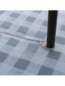 AooHome Buffalo Plaid Square Tablecloth, Fabric Water Resistant Spill-Proof Table Cover with Zipper and Umbrella Hole fo