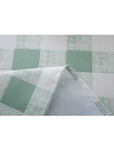 AooHome Outdoor and Indoor Summer Table Cloth with Zipper, Stain Free Water Repellent Check Tablecloth for Patio Garden 