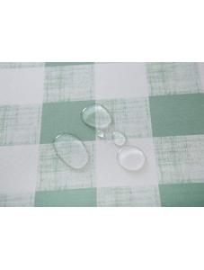 AooHome Outdoor and Indoor Summer Table Cloth with Zipper, Stain Free Water Repellent Check Tablecloth for Patio Garden 