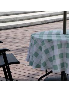 AooHome Outdoor and Indoor Summer Table Cloth with Zipper, Stain Free Water Repellent Check Tablecloth for Patio Garden 
