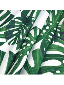 AooHome Faric Banana Leaves Tablecloth, Spill-Proof Water Repellent Table Cover Tropical Design for BBQs, Machine Washab