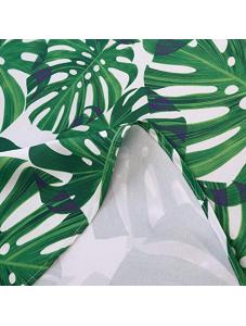 AooHome Faric Banana Leaves Tablecloth, Spill-Proof Water Repellent Table Cover Tropical Design for BBQs, Machine Washab