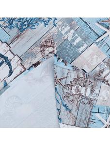 AooHome Large Rectangular Fabric Tablecloth, Water Repellent Stain Resistant Table Cover Submarine World Pattern for Kit