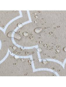 AooHome 60 Inch Round Tablecloth with Zipper and Umbrella Hole, Polyester Spill-Proof Water Repellent Plaid Table Cover 