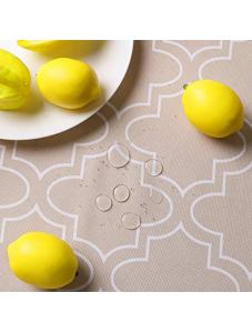 AooHome 60 x 120 Inch Oblong Polyester Large Size Tablecloth, Water Repellent Spill-Proof Table Cover Geometric Pattern 