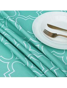 AooHome Geometric Decorative Rectangular Tablecloth, Fabric Spill-Proof Water Repellent Large Size Table Cover for Holid