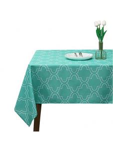 AooHome Geometric Decorative Rectangular Tablecloth, Fabric Spill-Proof Water Repellent Large Size Table Cover for Holid