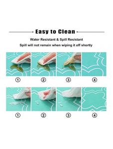 AooHome Geometric Decorative Rectangular Tablecloth, Fabric Spill-Proof Water Repellent Large Size Table Cover for Holid