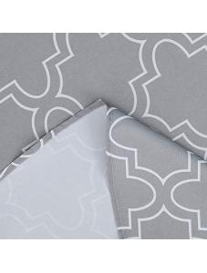 AooHome 60 Inch Round Table Cloth - Light Grey Washable Polyester Tablecloths Decorative Fabric Table Cover for Dining T