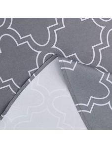 AooHome 60 Inch Round Table Cloth - Charcoal Washable Polyester Tablecloths Decorative Fabric Table Cover for Dining Tab