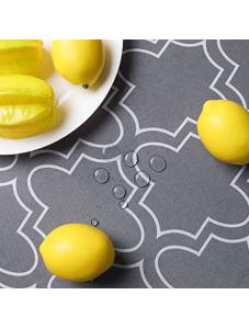 AooHome Geometric Decorative Rectangular Tablecloth, Fabric Spill-Proof Water Repellent Large Size Table Cover for Holid