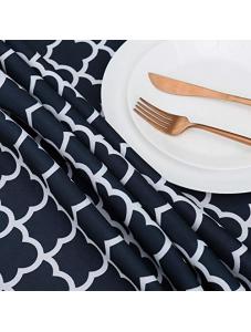 AooHome Faric Tablecloth, Spill-Proof Water Repellent Table Cover Geometric Design for BBQs, Machine Washable, Heavy Wei