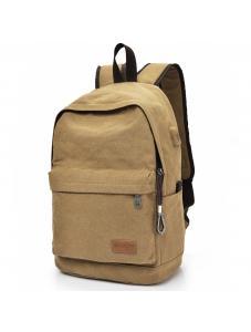 AooHome Khaki Classical Basic Travel Backpack For School Water Resistant Bookbag