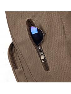 AooHome Travel Canvas Backpack for Women Vintage Khaki Aesthetic Backpack for School