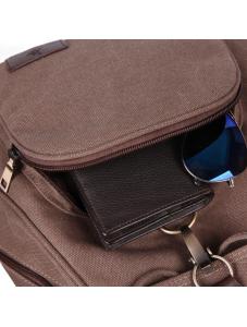 AooHome Travel Canvas Backpack for Women Vintage Coffee Aesthetic Backpack for School