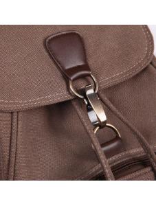 AooHome Travel Canvas Backpack for Women Vintage Coffee Aesthetic Backpack for School