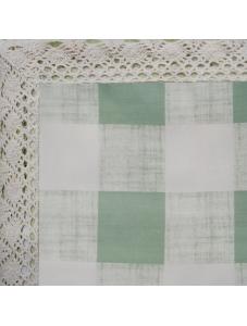 AooHome Green Plaid Cloth Napkins 17x17 inch Washable Polyester Dinner Napkins