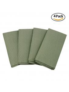 AooHome Dark Green Cloth Napkins 17x17 inch Washable Polyester Dinner Napkins