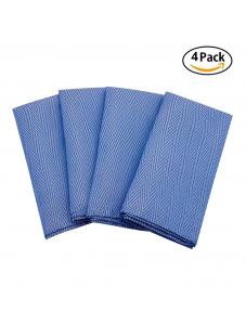AooHome Blue Cloth Napkins 17x17 inch Washable Polyester Dinner Napkins