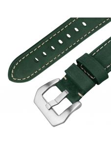 AooHome Green Genuine Leather watch Band 22mm Quick Release Strap Wristband