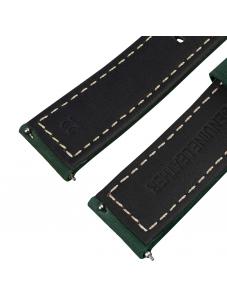 AooHome Green Genuine Leather watch Band 22mm Quick Release Strap Wristband