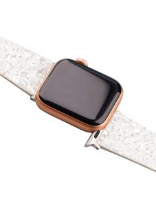 AooHome White Glitter Sparky Bands Sequins Replacement for Apple Watch Band
