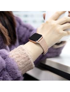 AooHome Rose Golden Glitter Sparky Bands Sequins Replacement for Apple Watch Band