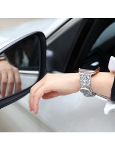 AooHome Silver Glitter Sparky Bands Sequins Replacement for Apple Watch Band