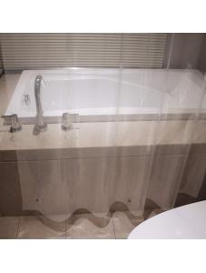 AooHome 8G Eva Clear Shower Curtain Liner, Waterproof, 72 x 72 inches